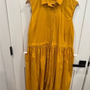 New York & Company Mustard Maxi Dress